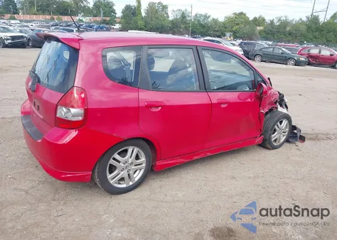 2007 Honda Fit Sport из США, поврежденный, VIN JHMGD38627S027565